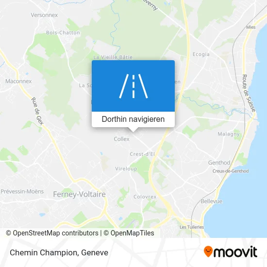 Chemin Champion Karte