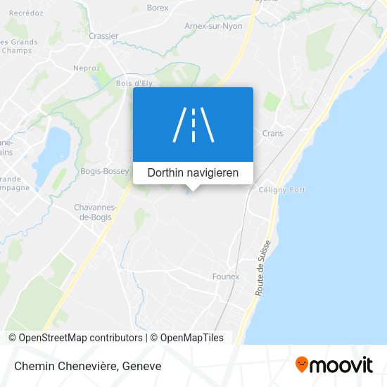 Chemin Chenevière Karte