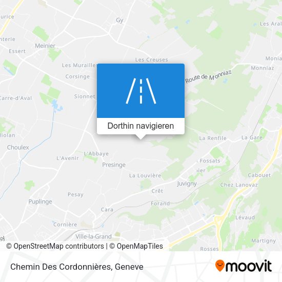 Chemin Des Cordonnières Karte