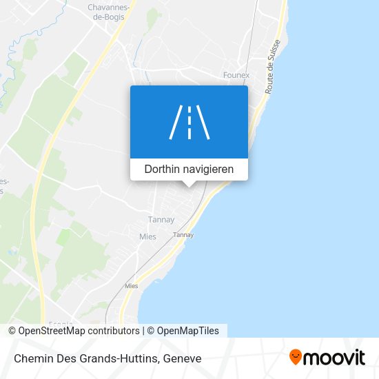Chemin Des Grands-Huttins Karte