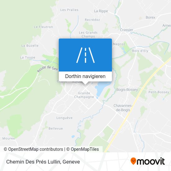 Chemin Des Prés Lullin Karte