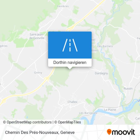 Chemin Des Prés-Nouveaux Karte