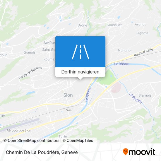 Chemin De La Poudrière Karte