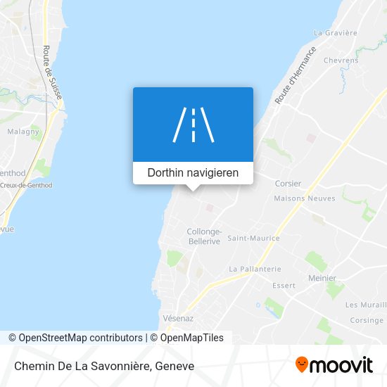 Chemin De La Savonnière Karte