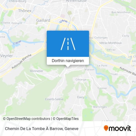 Chemin De La Tombe À Barrow Karte