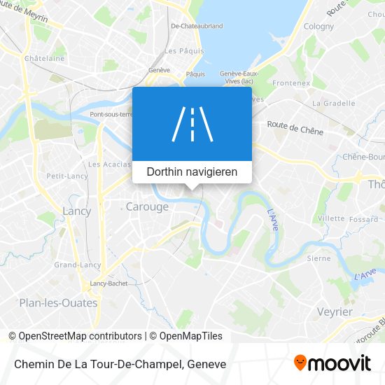 Chemin De La Tour-De-Champel Karte