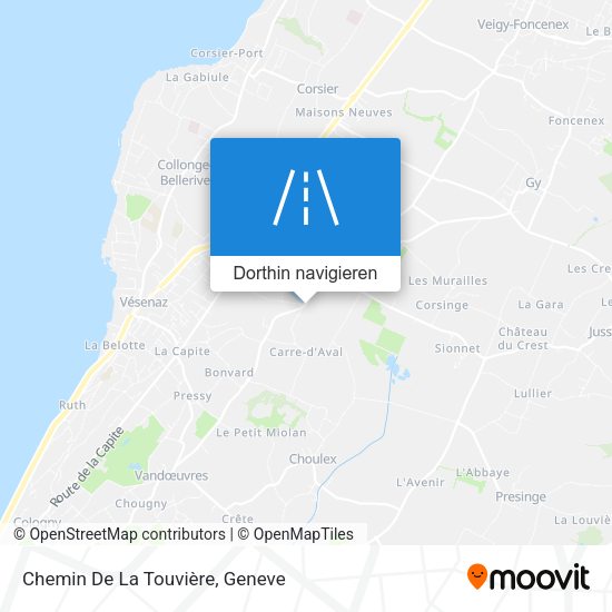 Chemin De La Touvière Karte