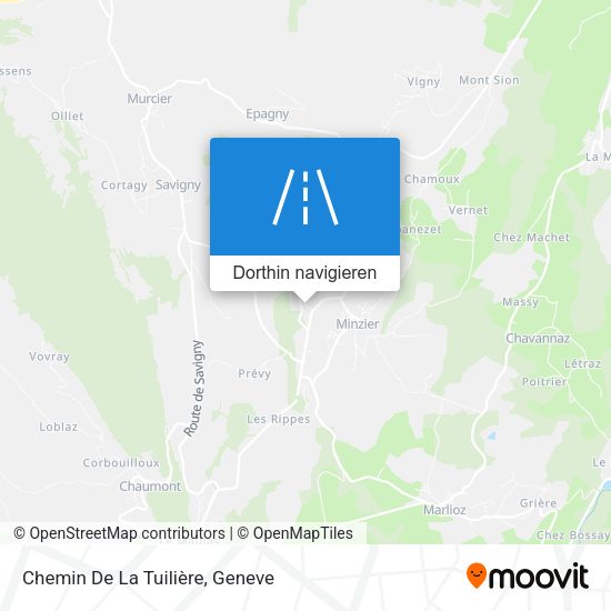 Chemin De La Tuilière Karte
