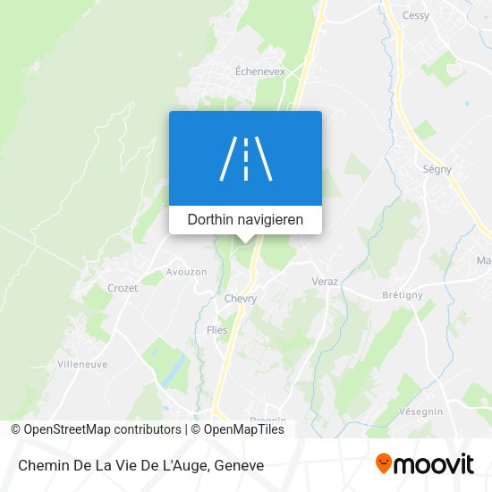 Chemin De La Vie De L'Auge Karte