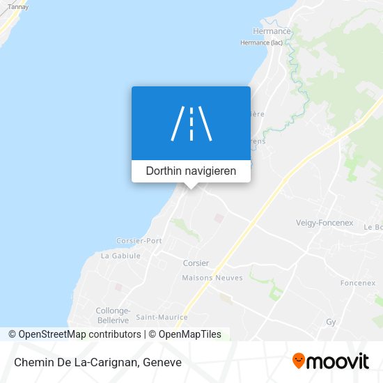 Chemin De La-Carignan Karte