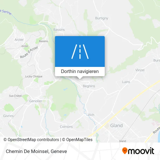 Chemin De Moinsel Karte