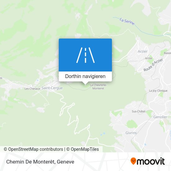 Chemin De Monterêt Karte