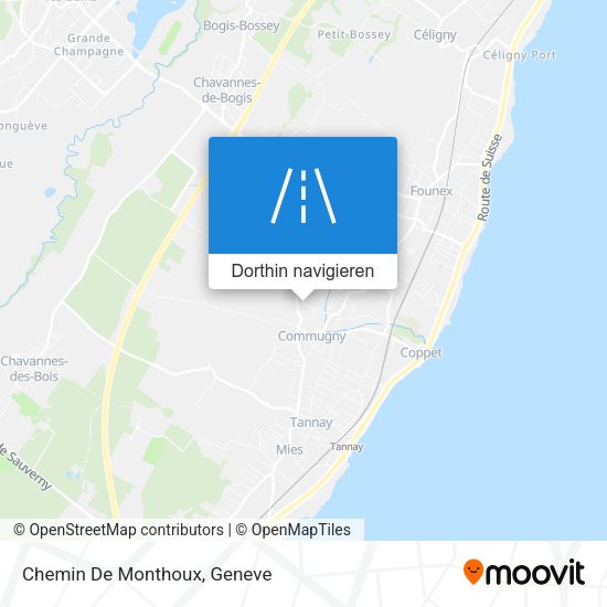 Chemin De Monthoux Karte