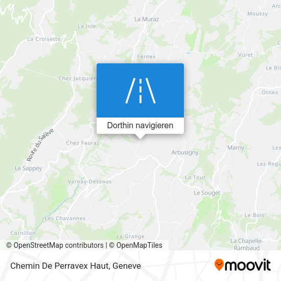 Chemin De Perravex Haut Karte