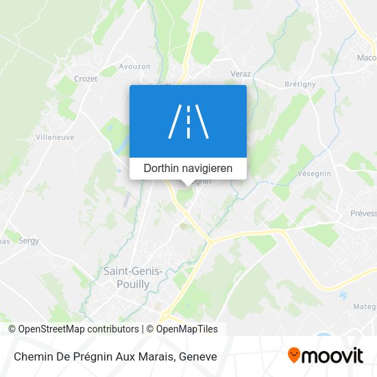 Chemin De Prégnin Aux Marais Karte