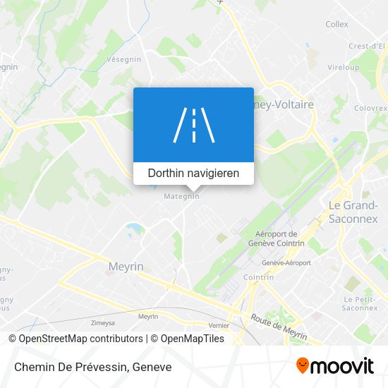 Chemin De Prévessin Karte