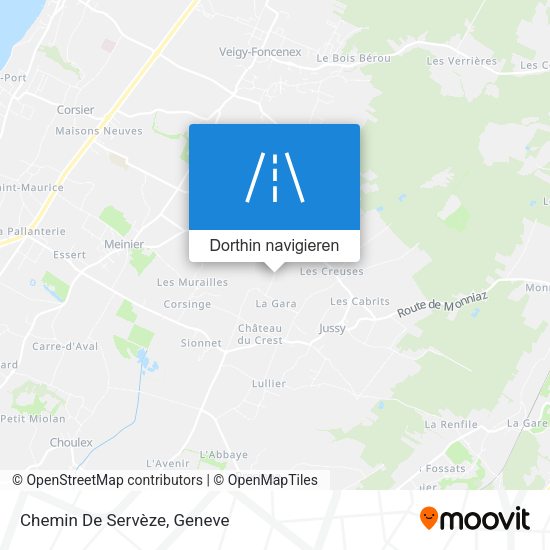 Chemin De Servèze Karte
