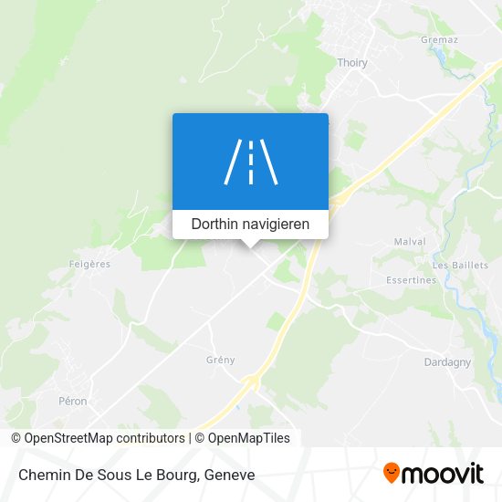 Chemin De Sous Le Bourg Karte