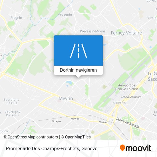Promenade Des Champs-Fréchets Karte