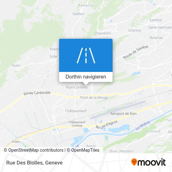 Rue Des Biolles Karte