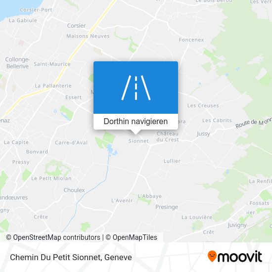 Chemin Du Petit Sionnet Karte