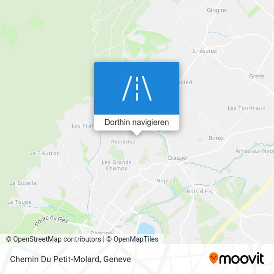 Chemin Du Petit-Molard Karte