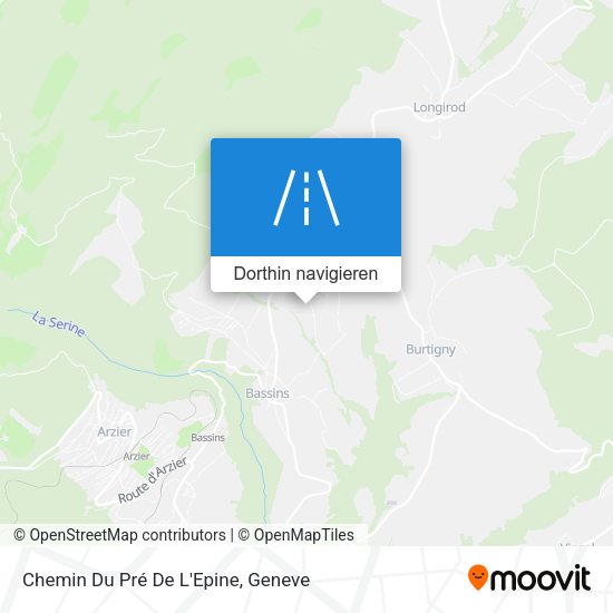 Chemin Du Pré De L'Epine Karte