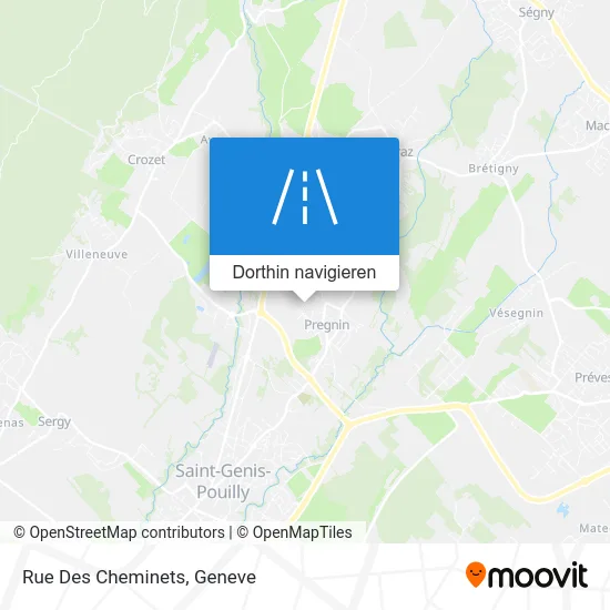 Rue Des Cheminets Karte