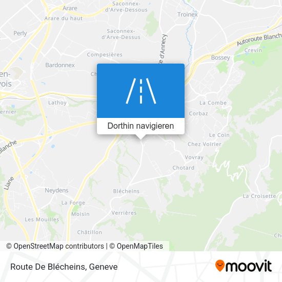 Route De Blécheins Karte