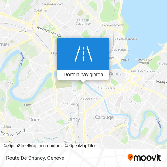 Route De Chancy Karte