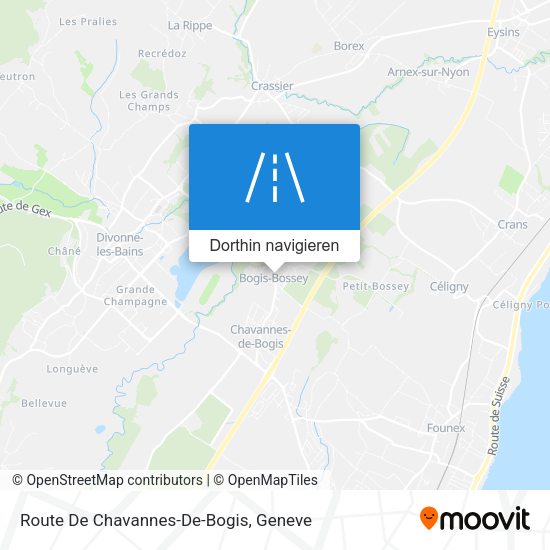Route De Chavannes-De-Bogis Karte