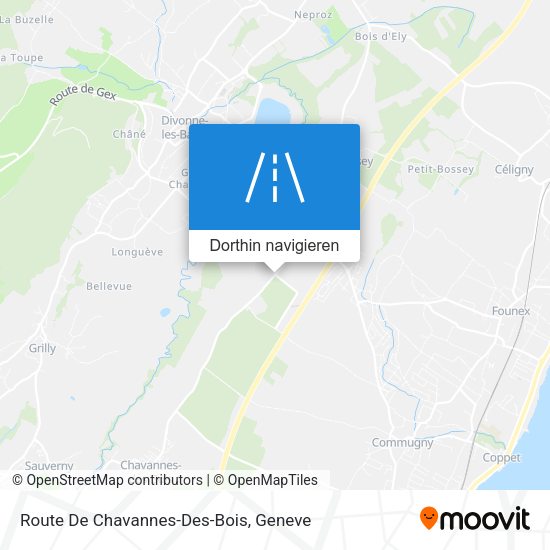 Route De Chavannes-Des-Bois Karte