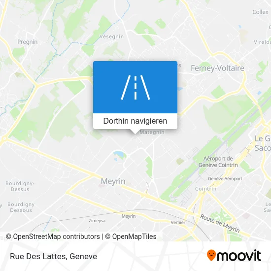 Rue Des Lattes Karte