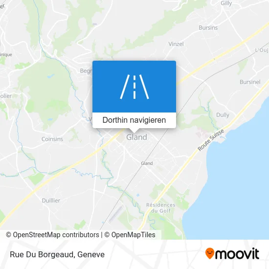 Rue Du Borgeaud Karte