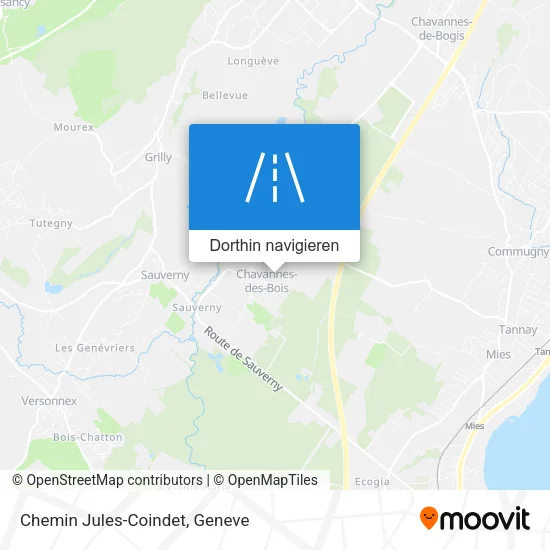 Chemin Jules-Coindet Karte