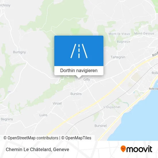 Chemin Le Châtelard Karte