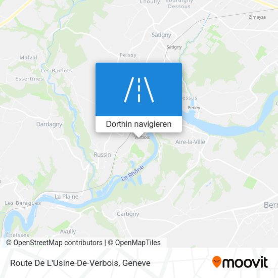 Route De L'Usine-De-Verbois Karte