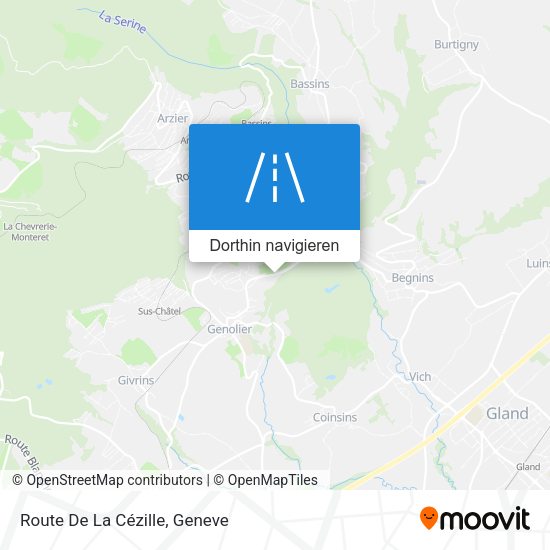 Route De La Cézille Karte