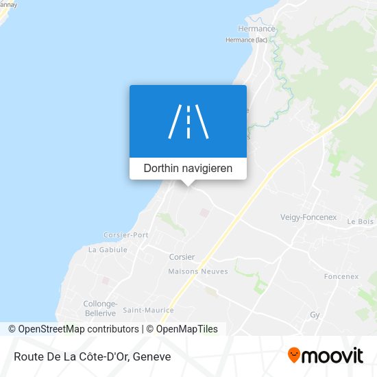Route De La Côte-D'Or Karte