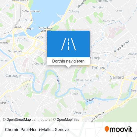 Chemin Paul-Henri-Mallet Karte