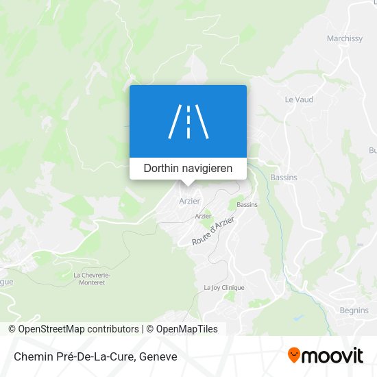 Chemin Pré-De-La-Cure Karte