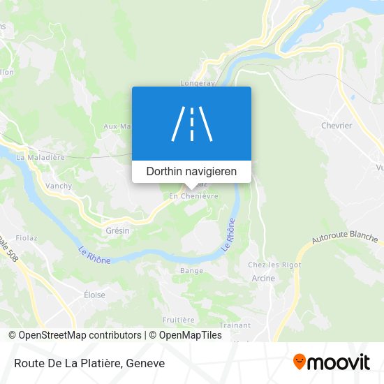 Route De La Platière Karte