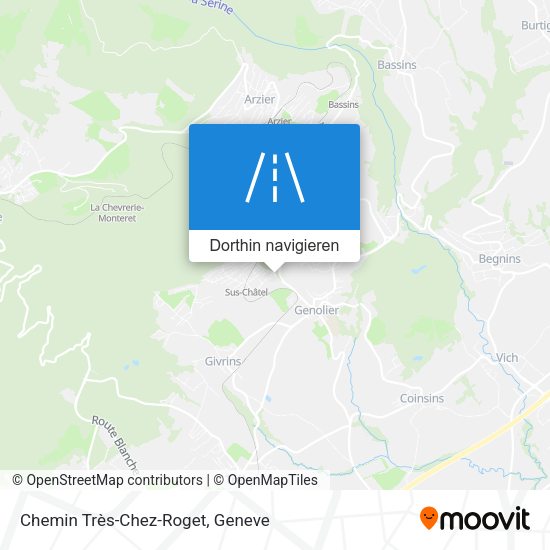 Chemin Très-Chez-Roget Karte