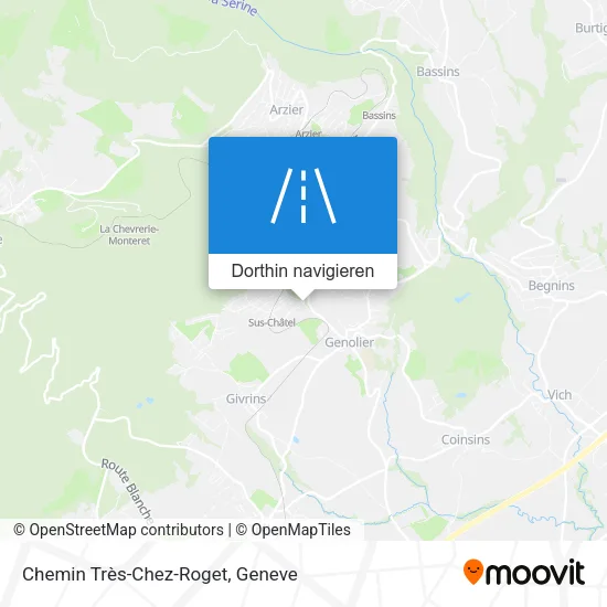 Chemin Très-Chez-Roget Karte
