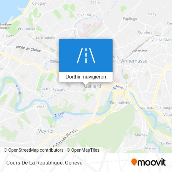 Cours De La République Karte