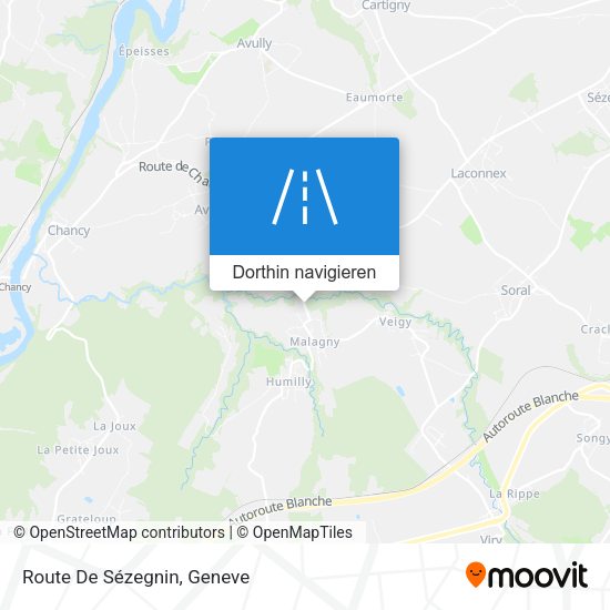 Route De Sézegnin Karte