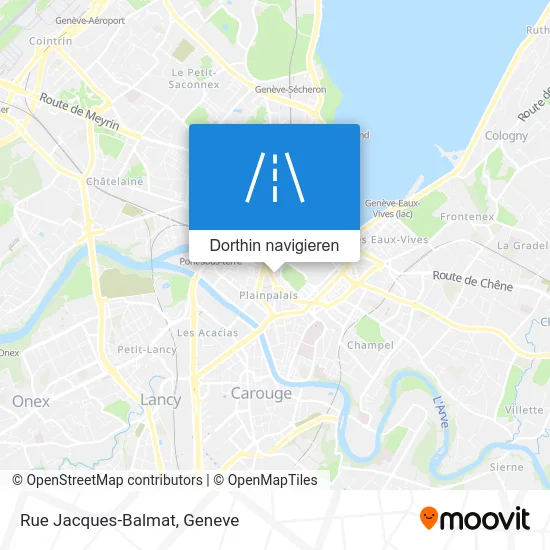 Rue Jacques-Balmat Karte