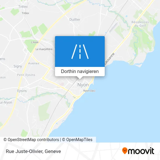 Rue Juste-Olivier Karte