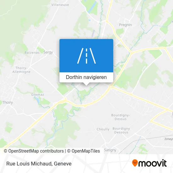 Rue Louis Michaud Karte