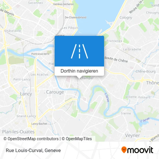 Rue Louis-Curval Karte